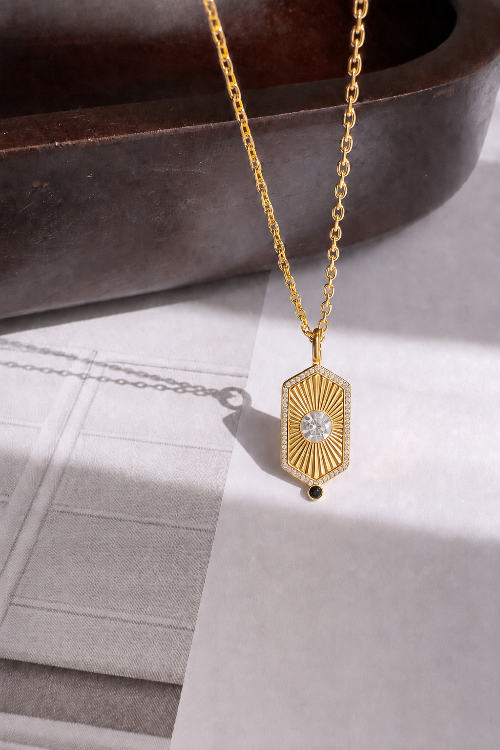 Hex Medallion Necklace